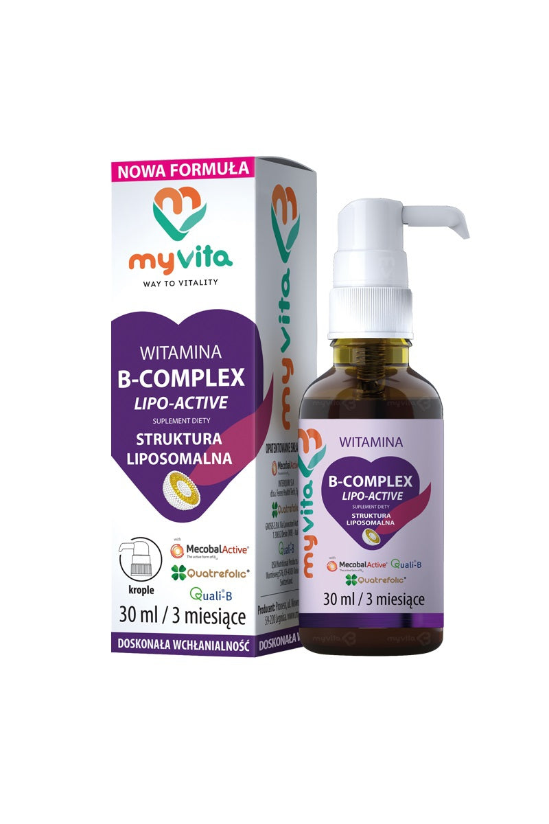 Vitamin B - KOMPLEX aktiv B KOMPLEX Tropfen 30 ml MYVITA - Biolaboratorium