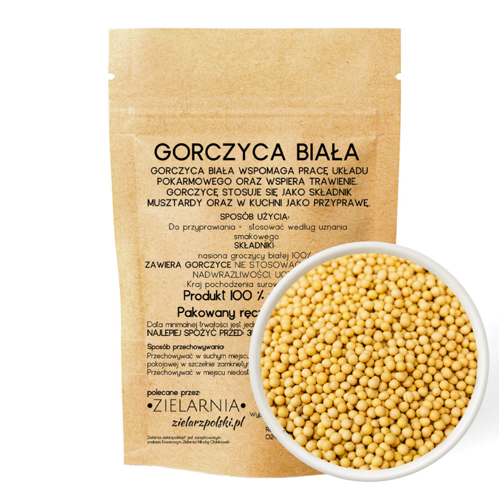 Weiße Senfkörner, 50 g, ZIELARZPOLSKI MHD: 09-2026