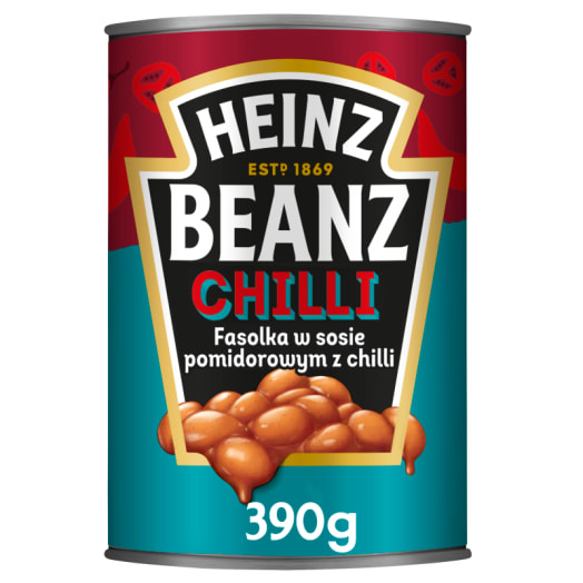 HEINZ-BOHNEN IN TOMATEN-CHILLI-SAUCE 390 G - Biolaboratorium