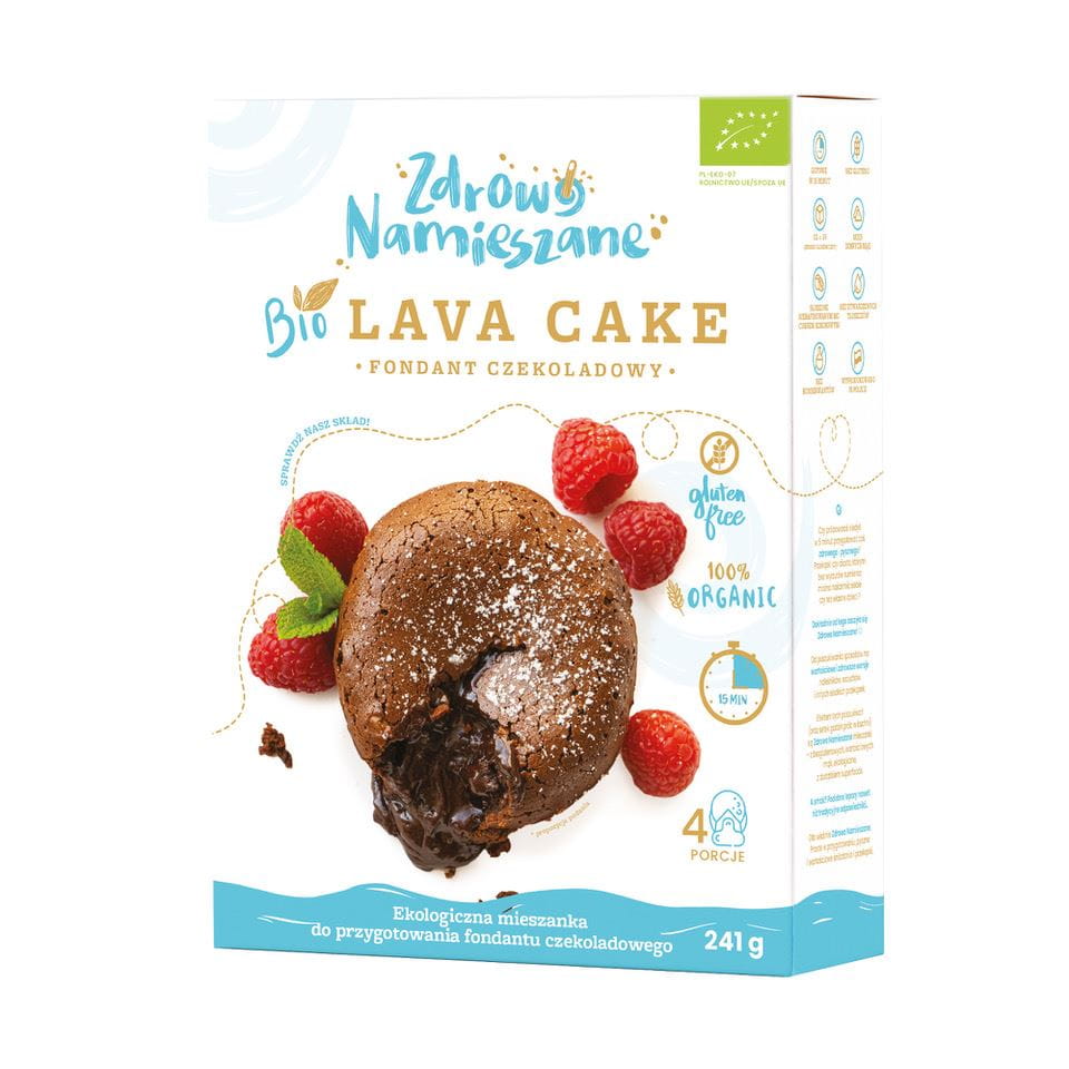 GLUTENFREIE BIO-FONDANT-KUCHENMISCHUNG (LAVA CAKE) 241 g – GESUND GEMISCHT MHD: 10-2026