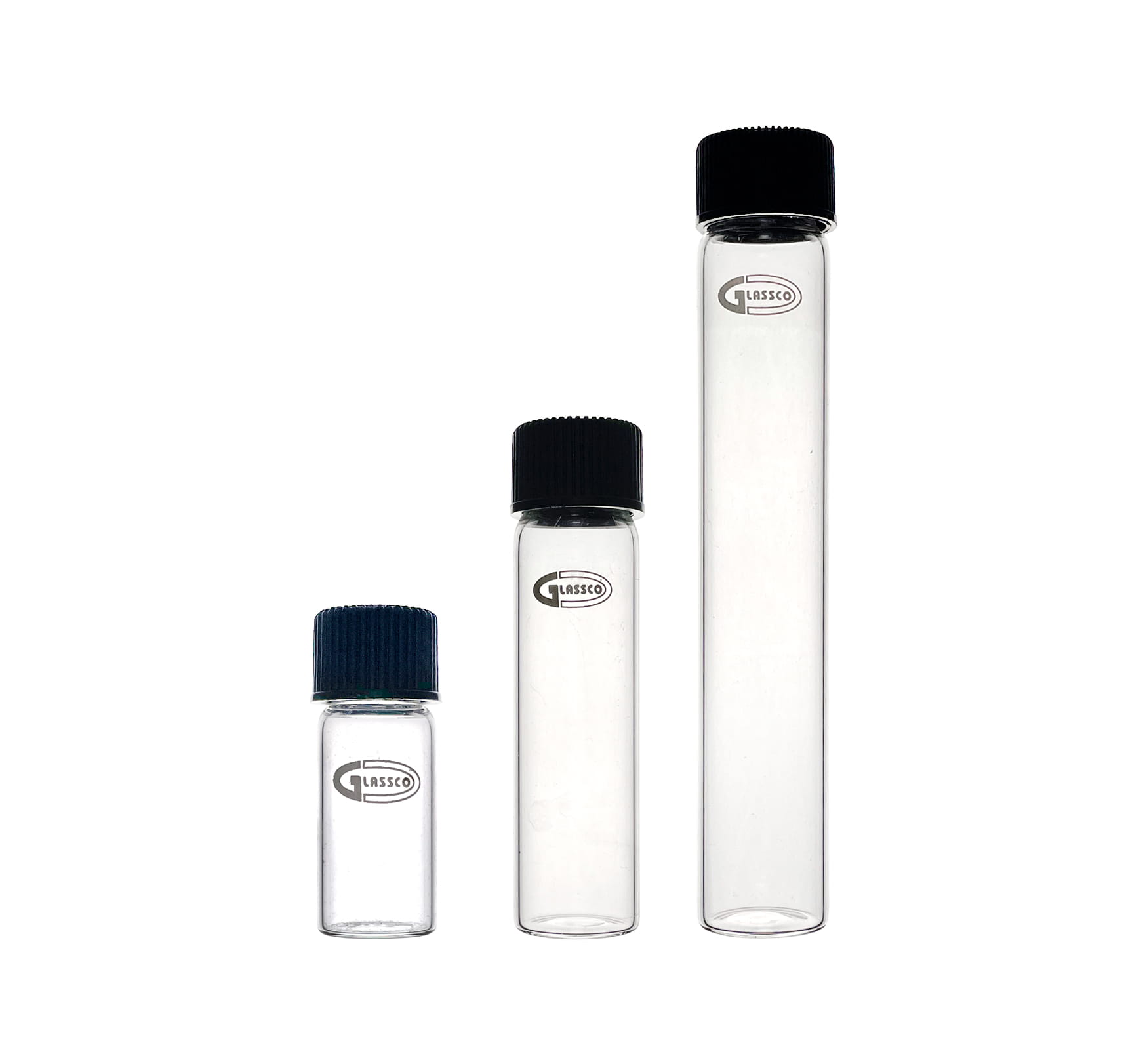 Röhrchen mit flachem Boden und Verschluss, 5 ml, von WARCHEM, transparent Glasprobegefäß für Laboreinsätze