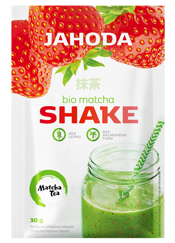 GLUTENFREIER BIO-SHAKE-PUDER MIT MATCHA UND ERDBEEREN 30 g – AMYLON MHD: 11-2026