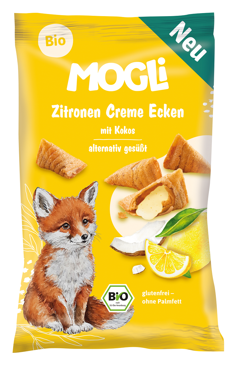 GLUTENFREIE BIO-WAFFELN MIT KOKOS-ZITRONEN-CREME 30 g – MOGLI MHD: 11-2026