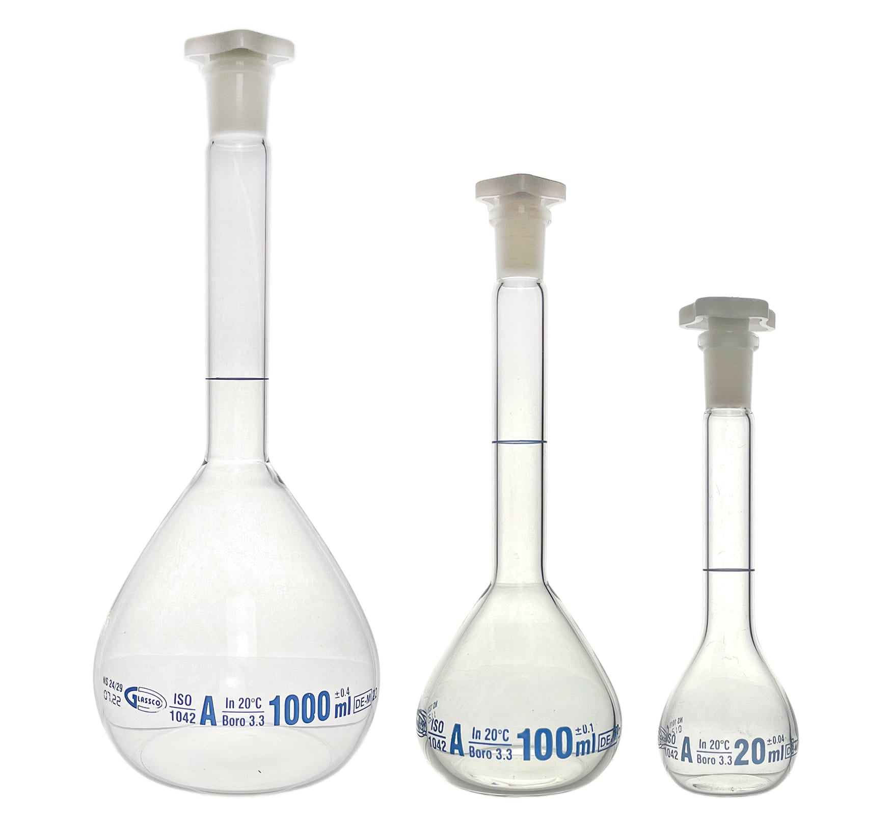 Messkolben Klasse A von WARCHEM, 5 ml, transparent mit Warchermessskala, ideal für präzise Laborarbeiten