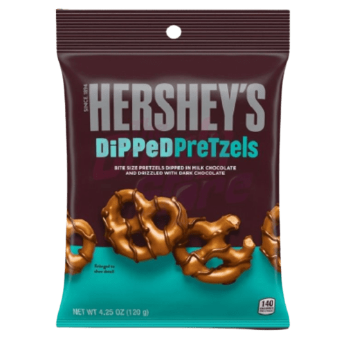Hersheys getauchte Brezeln aus Milchschokolade - Biolaboratorium