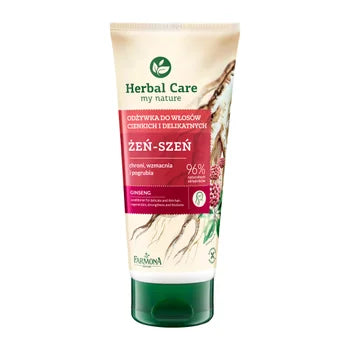 Ginseng - Ginseng-Tubenspülung (feines und empfindliches Haar) 200ml HERBAL CARE - Biolaboratorium