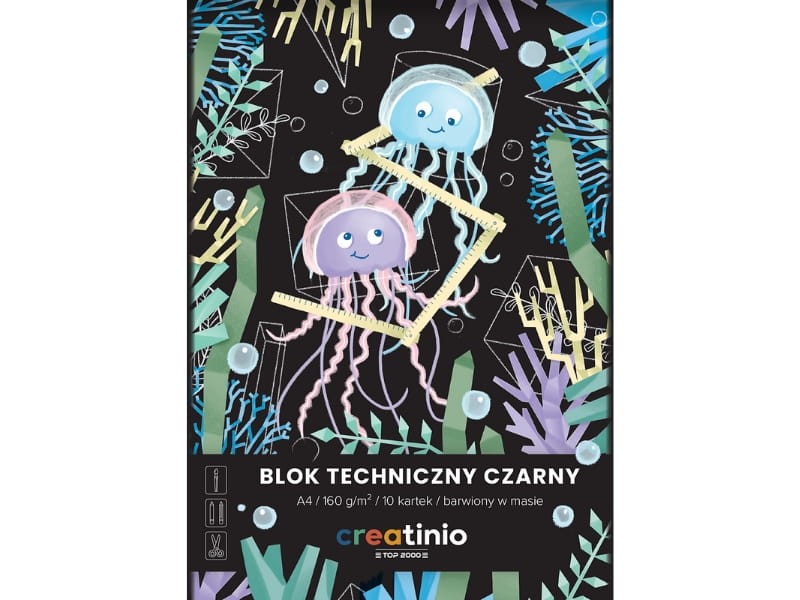 Schwarzer technischer Block A4 10 Blatt Top-2000 Creatinio - Biolaboratorium