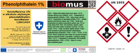 PHENOLOPHTHALEIN RR 1% PH-Indikator 250ml BIOMUS