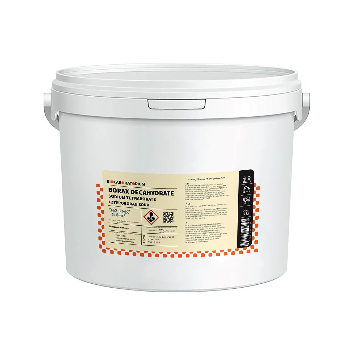 Borax Borax Natriumtetraborat Decahydrat 1000g BioLaboratorium