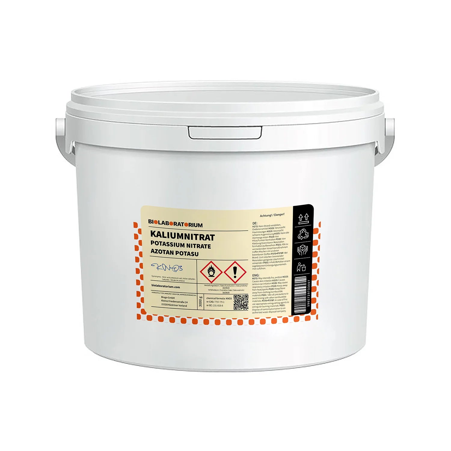 Kaliumnitrat E252 25kg Biolaboratorium - Biolaboratorium