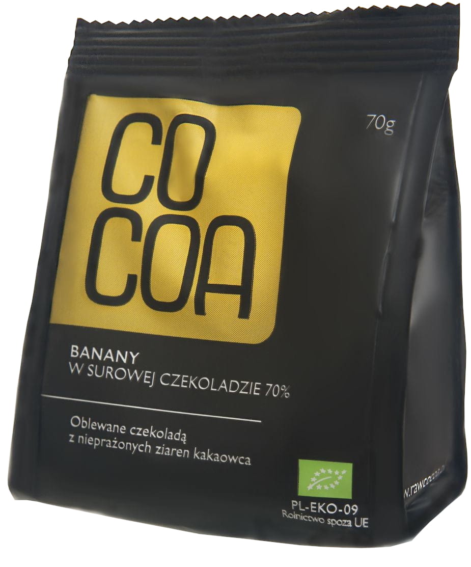 BANANEN IN BIO-ROHSCHOKOLADE 70 g – COCOA MHD: 10-2026