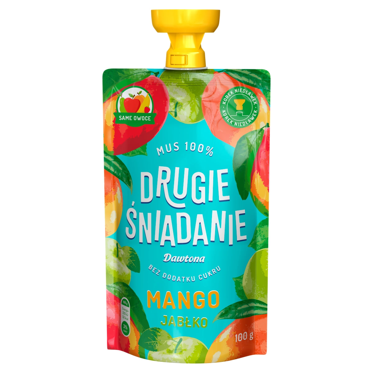 DAWTONA ZWEITES FRÜHSTÜCK MOUSSE 100 % MANGO-APFEL 100 G - Biolaboratorium