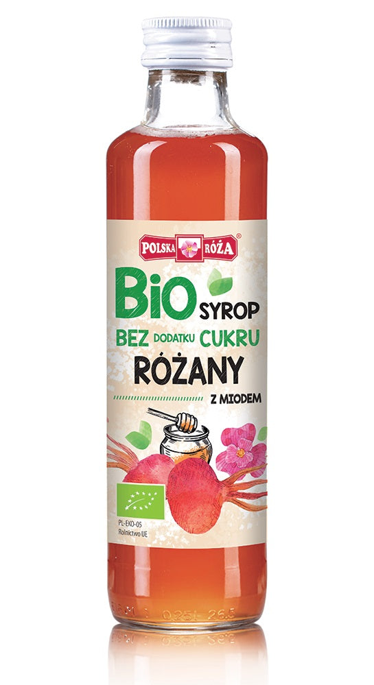 Himbeersirup ohne Zucker BIO 250 ml POLSKA ROZA - Biolaboratorium
