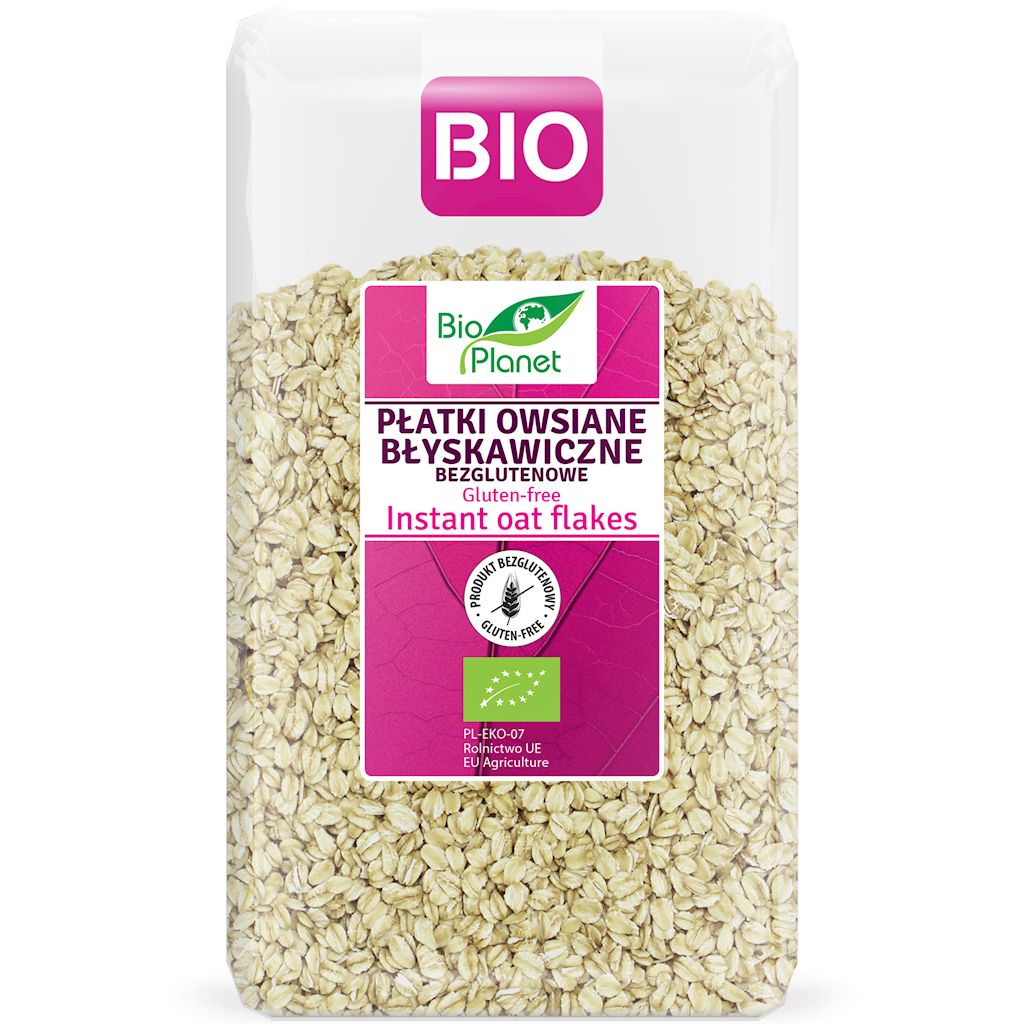 GLUTENFREIE BIO-INSTANT-HAFERFLOCKEN 600 g – BIO PLANET MHD: 10-2026