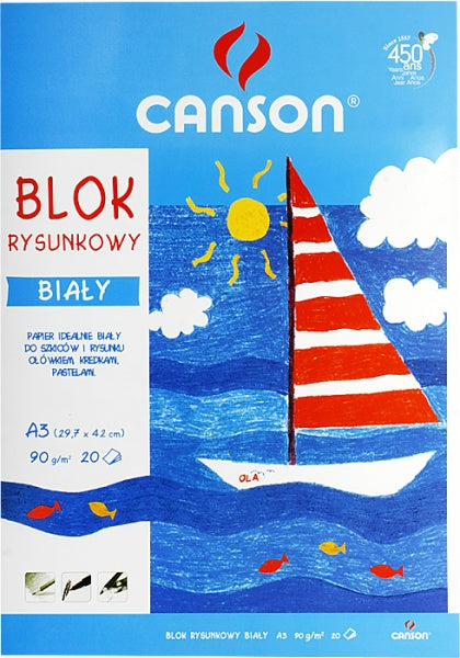 Weißer Zeichenblock im A3-Canson-Format - Biolaboratorium