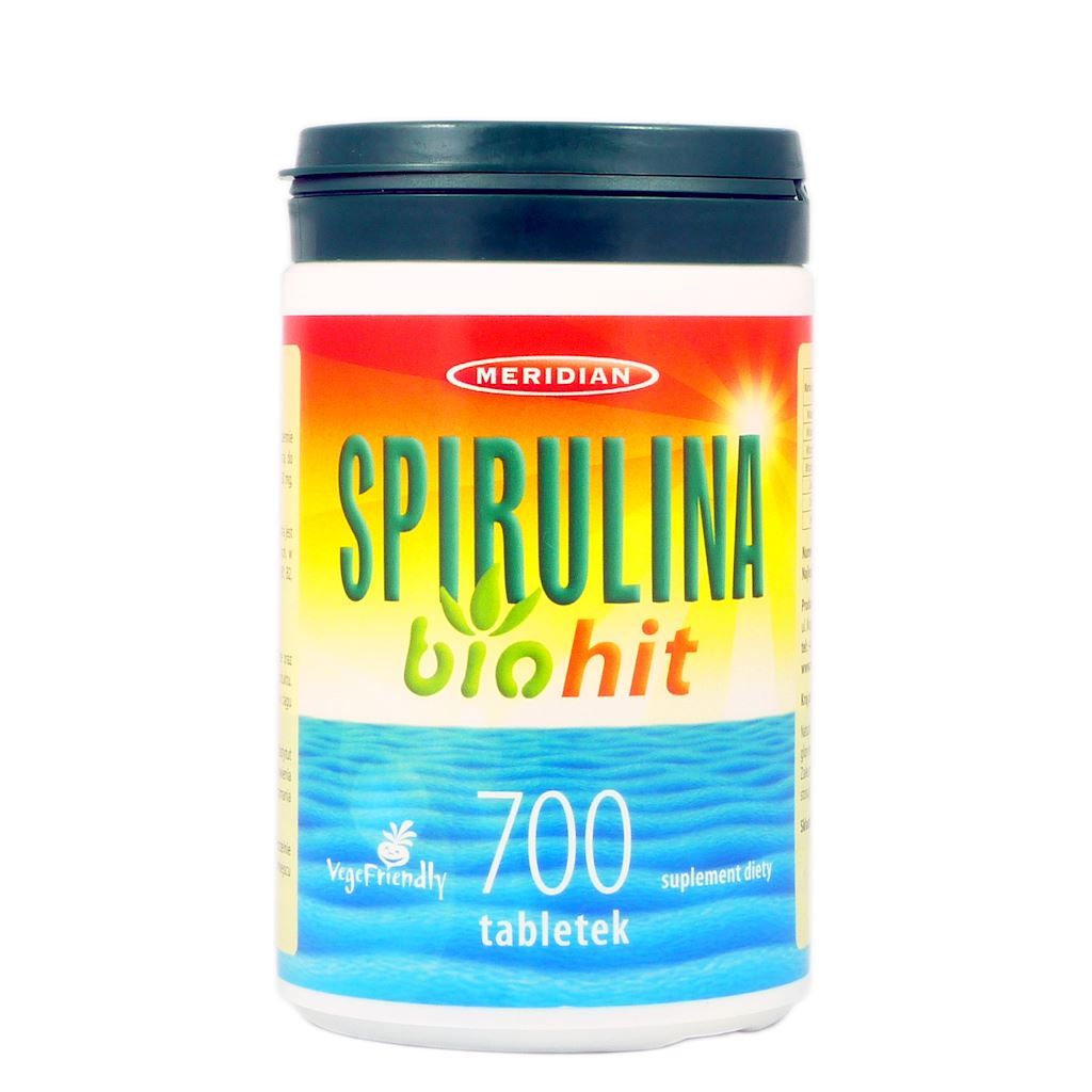 Spirulina Biohit 200 mg 700 Tabl. MERIDIAN - Biolaboratorium