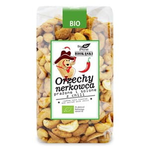 Cashewnüsse geröstet und gesalzen mit Chili BIO 350 g - BIO PLANET - Biolaboratorium