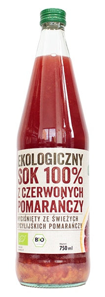 Roter Orangensaft 100% BIO 750 ml EKOWITAL - Biolaboratorium