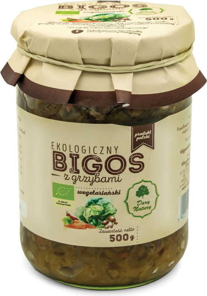 VEGETARISCHES BIGOS MIT BIO-PILZEN 500 g – DARY NATURY MHD: 09-2026