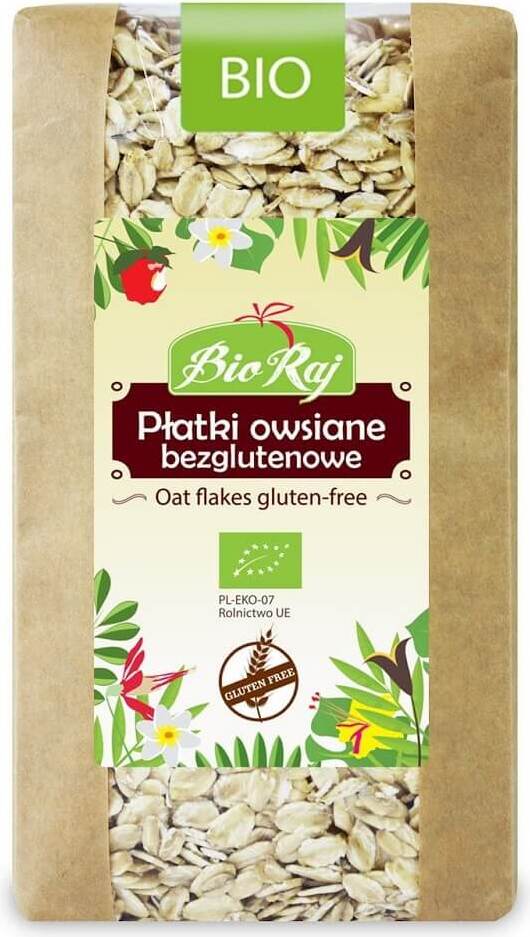 GLUTENFREIE BIO-HAFERFLOCKEN 350 g – BIO RAJ MHD: 09-2026