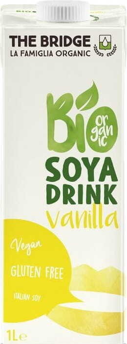 Glutenfreies Sojagetränk mit Vanille, 1 l, Bio, The Bridge MHD: 11-2026