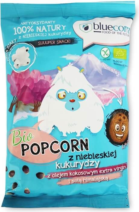 Popcorn aus blauem Mais mit Bio-Kokosöl, 50 g MHD: 09-2026