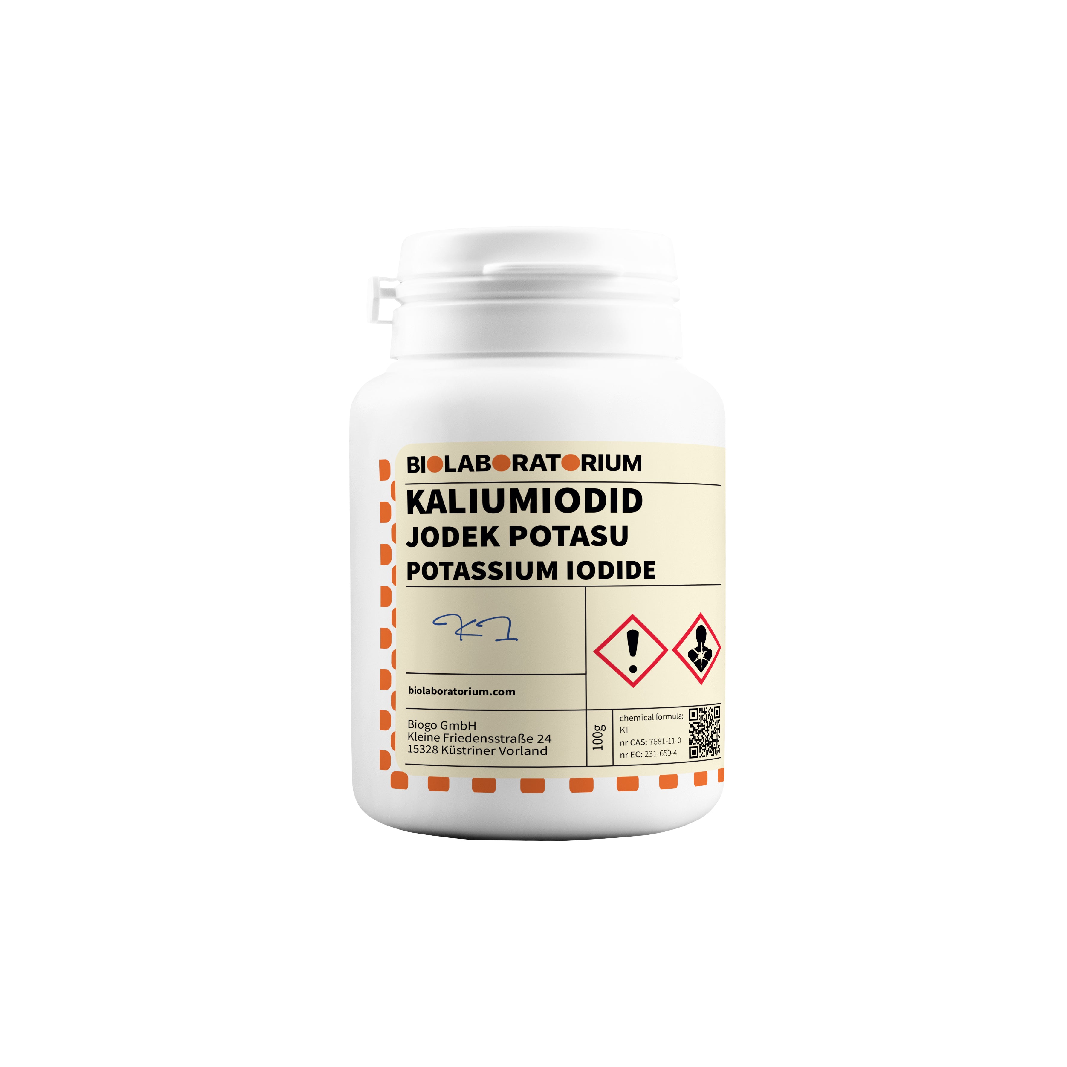 Kaliumjodid 250g BIOLABORATORIUM