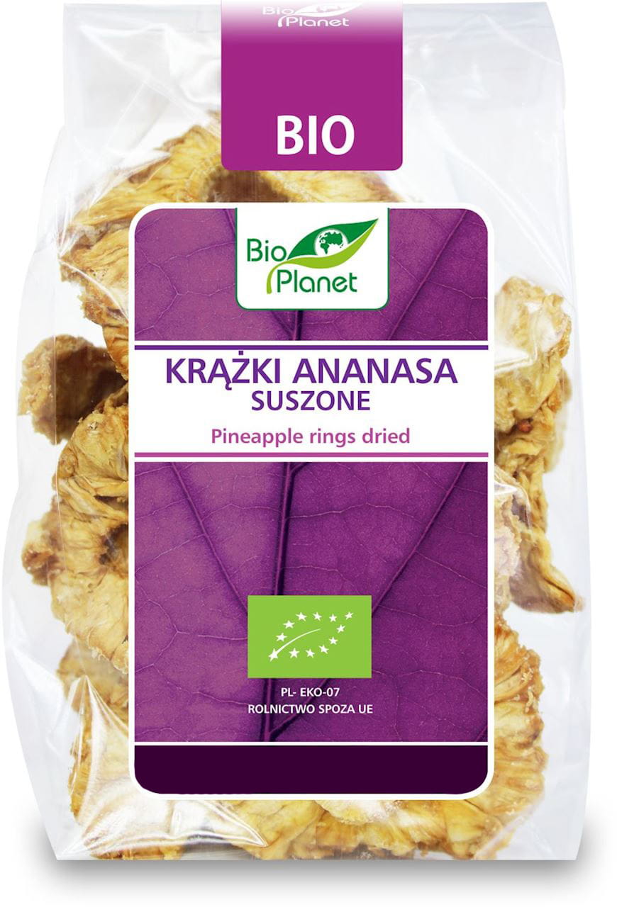 GETROCKNETE ANANASRINGE BIO 100 g – BIO PLANET MHD: 10-2026