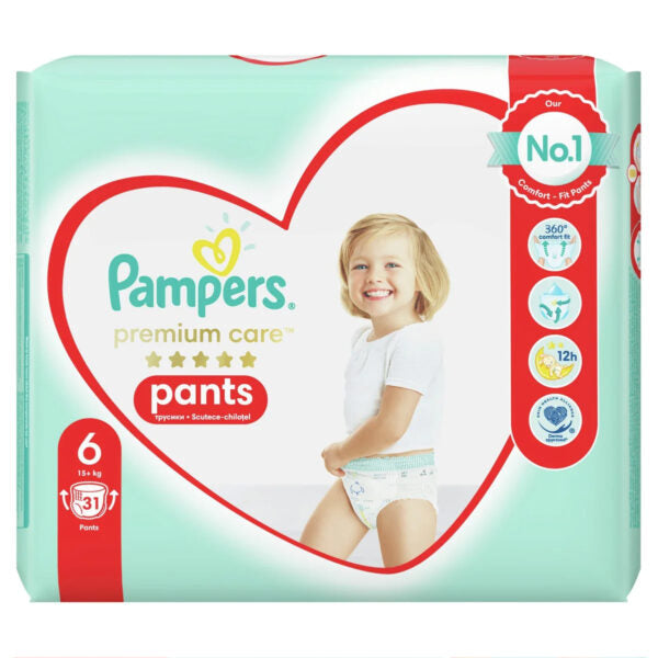 Premium Care Pants Windeln Größe 6 Pampers 31St. - Biolaboratorium