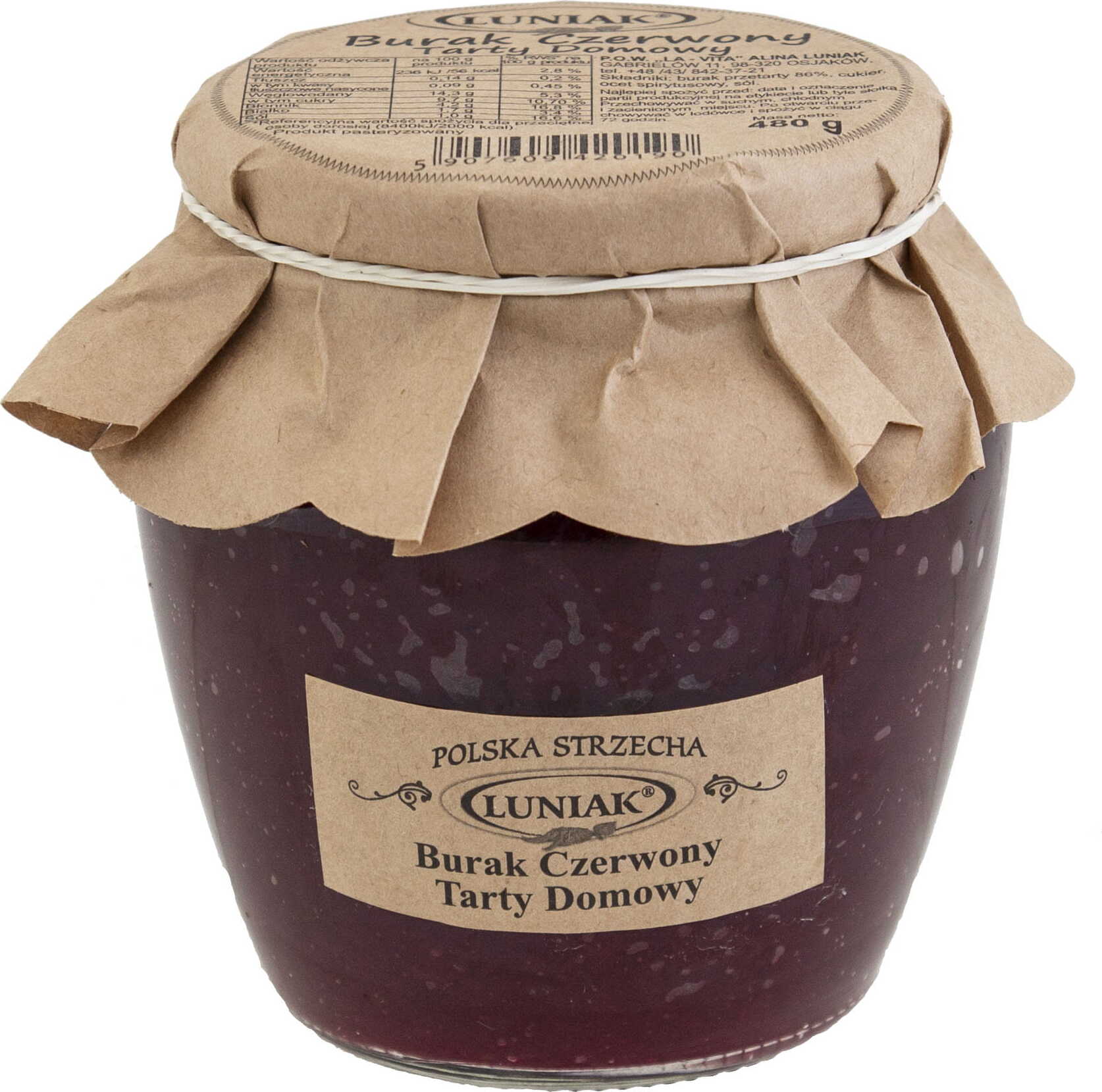 Hausgemachte geriebene Rote Bete 480 g MHD: 10-2026