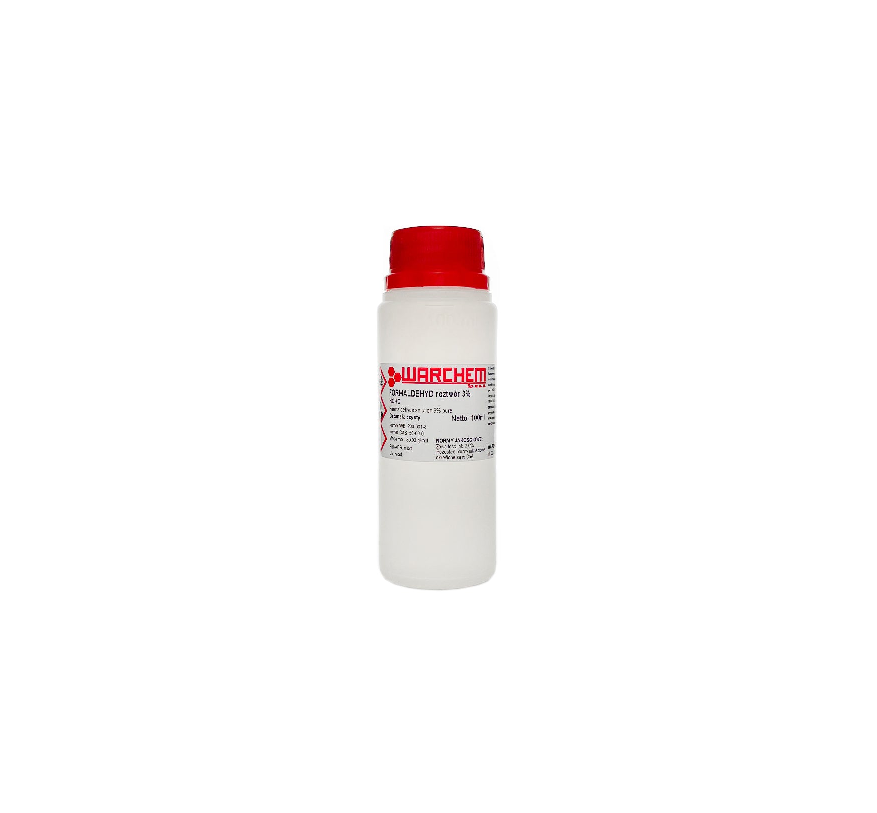 Reine 3% Formaldehyd-Lösung von WARCHEM in 100 ml Flasche, klare Flüssigkeit für chemische Anwendungen