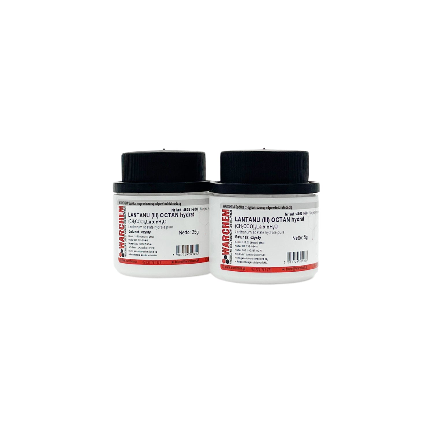 Reines Lanthan(III)-acetat-Hydrat in 5g Verpackung, chemische Substanz von WARCHEM, kristallines Pulver, chemische Verbindung
