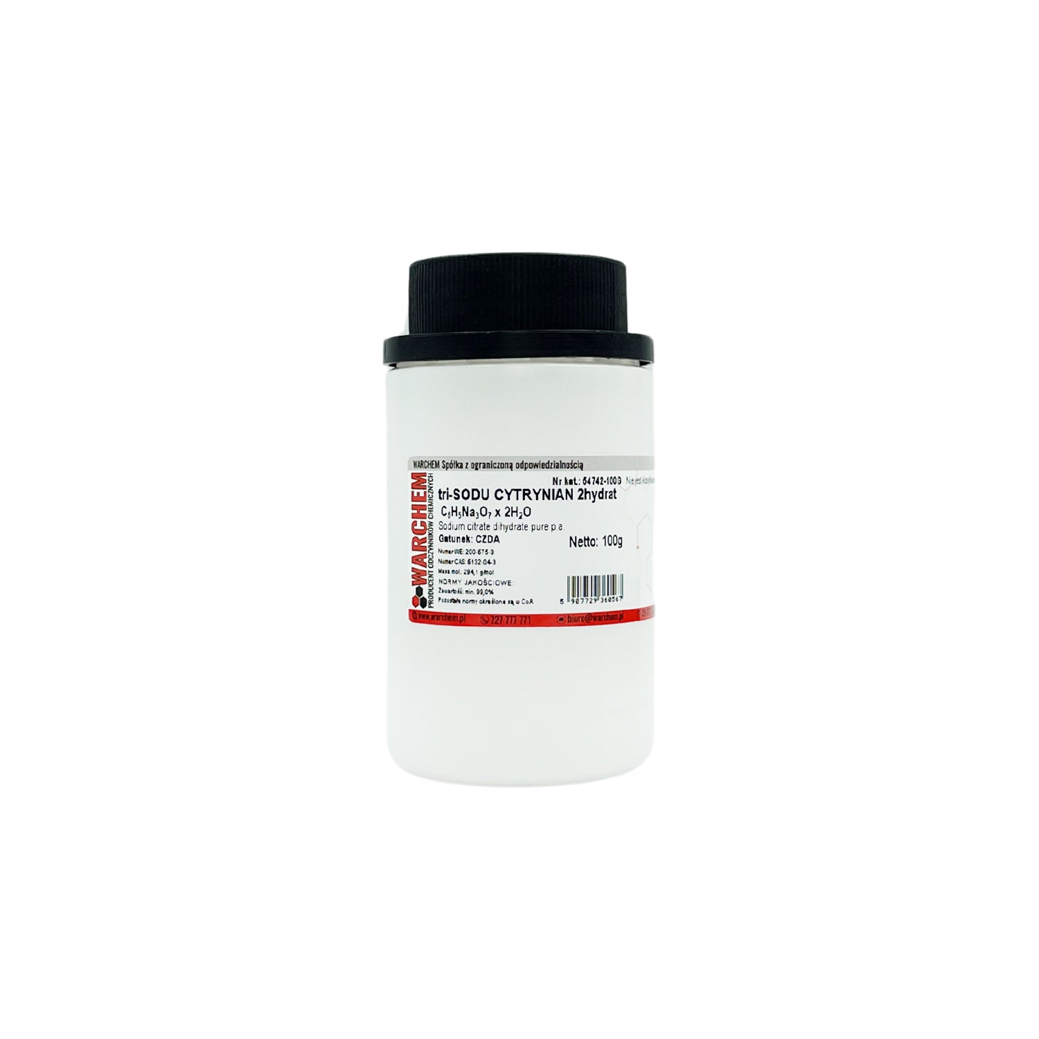 Natriumcitrat 2-Hydrat, 100g, WARCHEM, feines weißes Pulver für chemische und medizinische Anwendungen