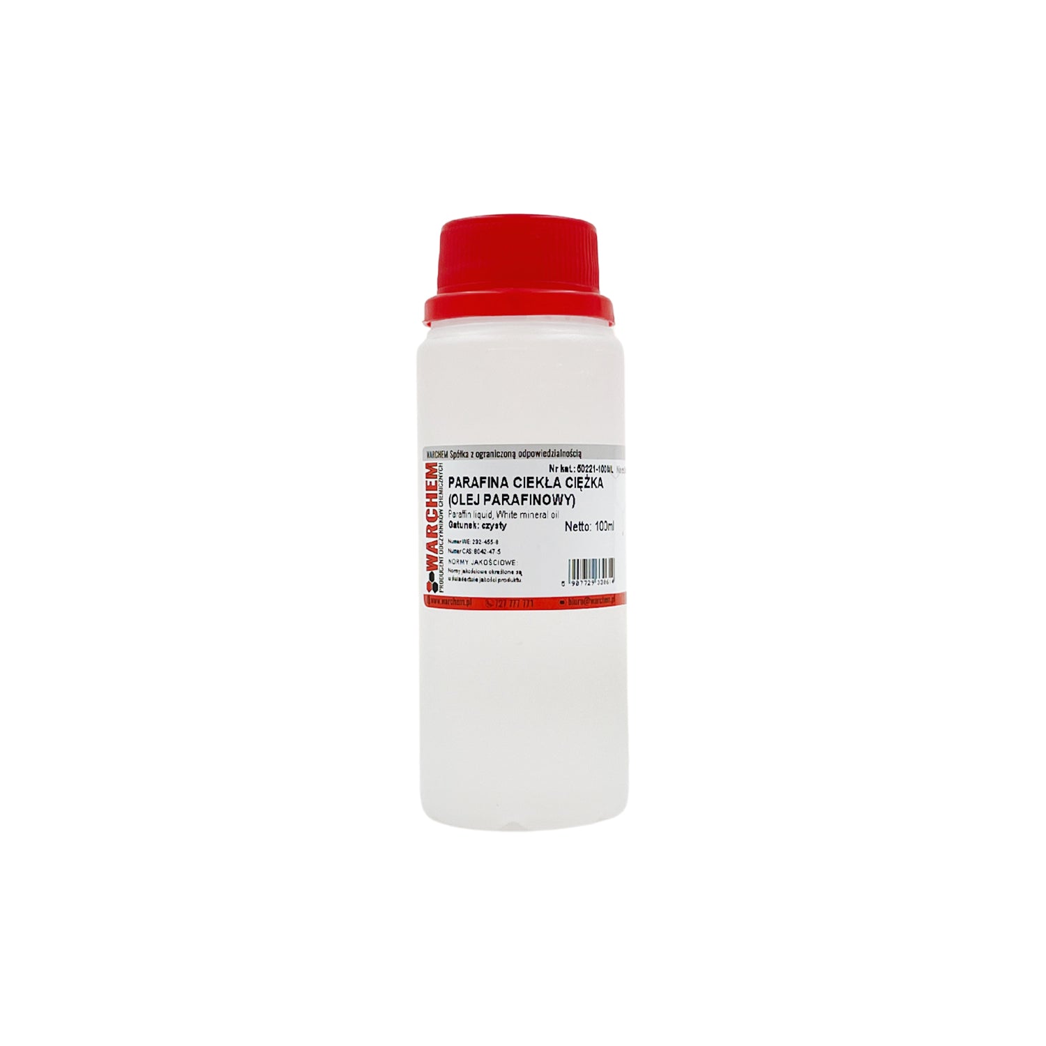 Schweres flüssiges Paraffin, WARCHEM Paraffinöl 100ml in einer transparenten Flasche, flüssiges Öl für verschiedene Anwendungen