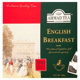 AHMAD TEE ENGLISCHES FRÜHSTÜCK SCHWARZSTEE 200 G (100 BEUTEL) - Biolaboratorium