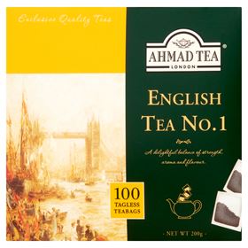 AHMAD TEA ENGLISH TEA NO. 1 WITHOUT TAG 100 BAGS