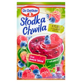 DR.OETKER SWEET MOMENT JILLEL MIT FRUCHTSTÜCKEN GESCHMACK WALDFRUCHT 31,5 G - Biolaboratorium