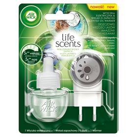 AIR WICK LIFE SCENTS PRISE ÉLECTRIQUE ET RECHARGE AVEC RAIN FRESH FRESH AMAZON FOREST 19 ml