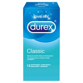 PRÉSERVATIFS DUREX CLASSIQUES 12 PIÈCES