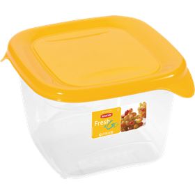 CURVER FRESH&GO QUADRATISCHER LEBENSMITTELBEHÄLTER GELB 1,2 L - Biolaboratorium