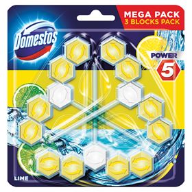 DOMESTOS POWER 5 LIME WC WÜRFEL 55 G 3 STÜCK - Biolaboratorium