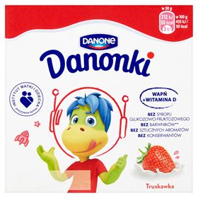 DANONE DANONKI ERDBEERKÄSEKÄSE 200 G (4 X 50 G) - Biolaboratorium