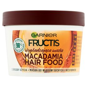 GARNIER FRUCTIS MACADAMIA MASQUE DE SOIN CAPILLAIRE POUR CHEVEUX SECS ET ÉCLÉS 390 ML