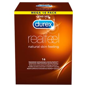 PRÉSERVATIFS DUREX REAL FEEL 16 PIÈCES