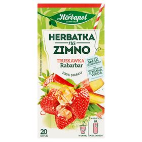 HERBAPOL THÉ FROID FRAISE ET RHUBARBE 1,8 G 20 SACHETS