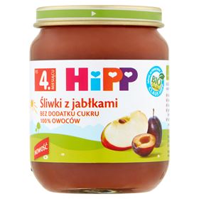 HIPP BIO PFLAUMEN MIT ÄPFELN NACH DEM 4. MONAT 125 G - Biolaboratorium