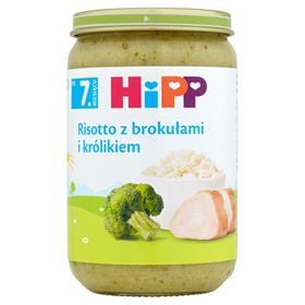 HIPP RISOTTO MIT BROKKOLI UND KANINCHEN NACH 7 MONATEN 220 G - Biolaboratorium