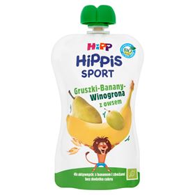 HIPP BIO HIPPIS SPORT BIRNEN-BANANEN-TRAUBE MIT HAFER FRUCHTMOUSSE NACH 1 JAHR 120 G - Biolaboratorium