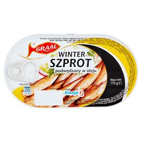 GRAAL WINTER GERÄUCHERTE SPROTEN IN ÖL 170 G - Biolaboratorium