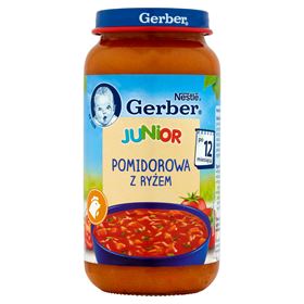 GERBER JUNIOR TOMATE MIT REIS NACH 12 MONATEN AUF 250 G - Biolaboratorium